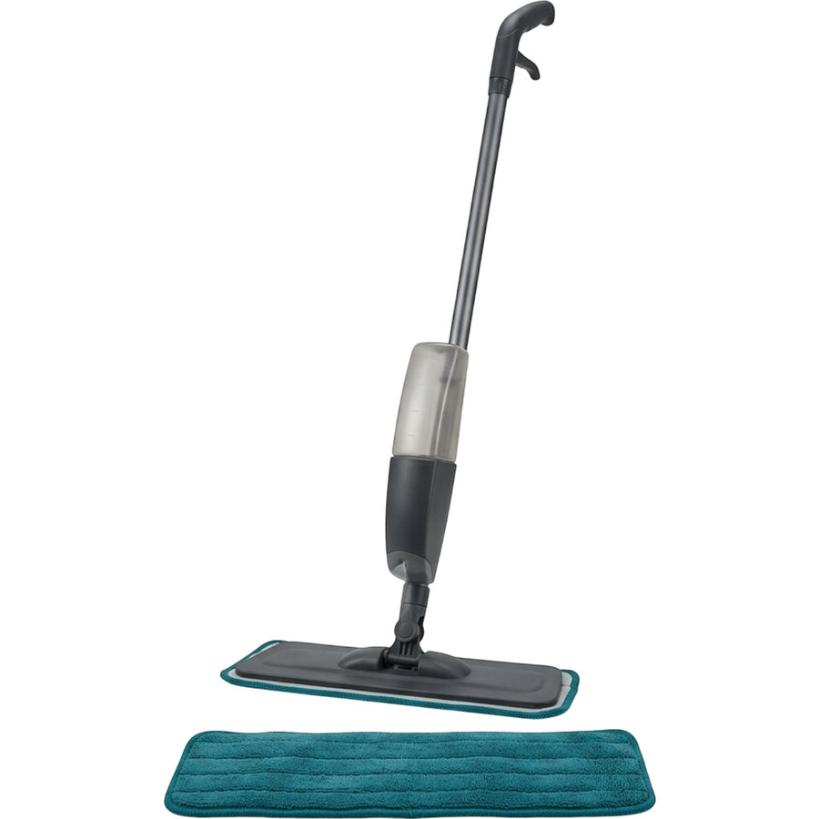 Zovn Mistline Refillable Spray Flat Mop 49 in Charcoal with 2 Pads