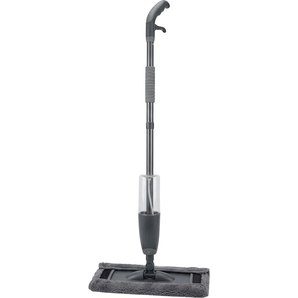 Zovn Spray Flat Mop Gray 360 Swivel 48 in