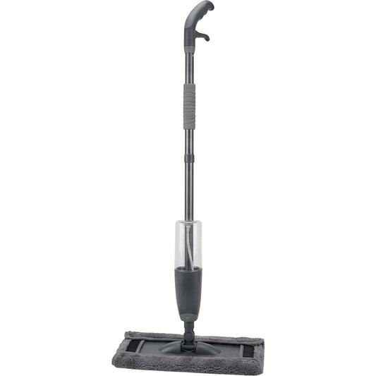 Zovn Spray Flat Mop Gray 360 Swivel 48 in